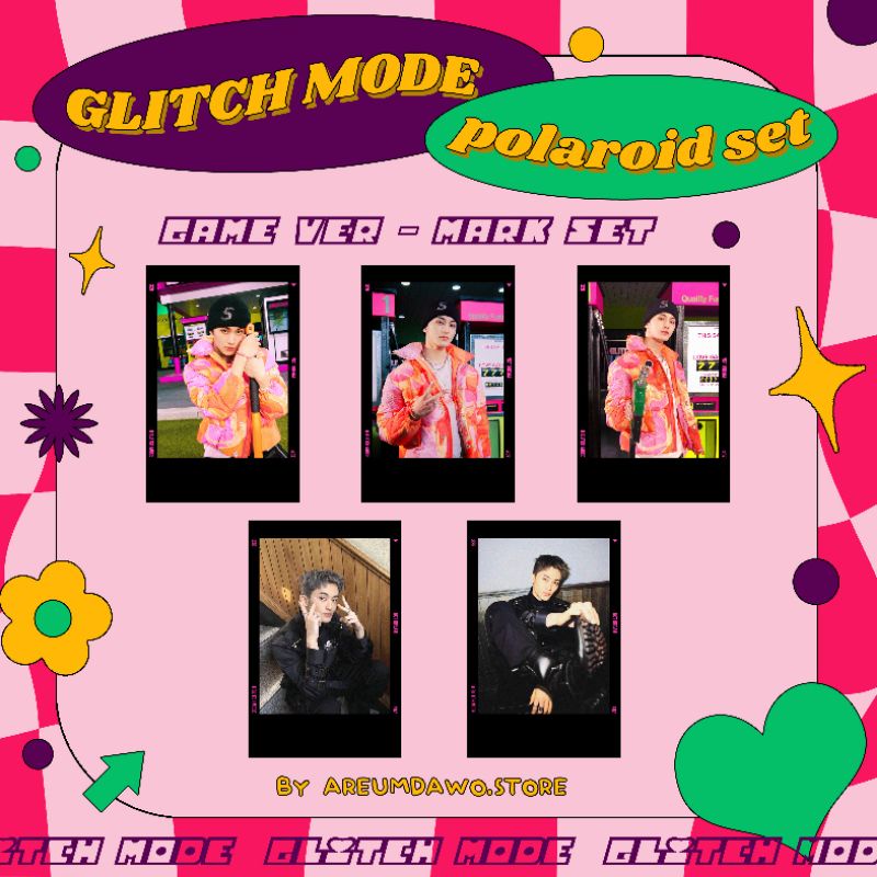 NCT DREAM GLITCH MODE POLAROID SET MARK RENJUN JENO HAECHAN JAEMIN CHENLE JISUNG