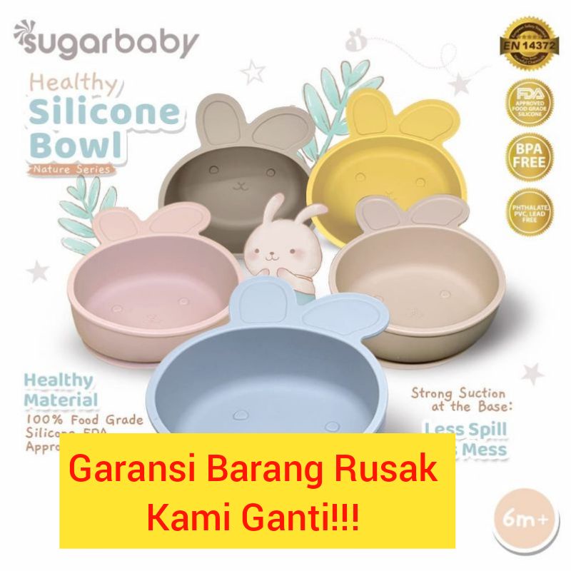 Sugarbaby Healthy Silicone Bowl (Nature Series) Tempat Makan Bayi Anak Piring Makan BayI