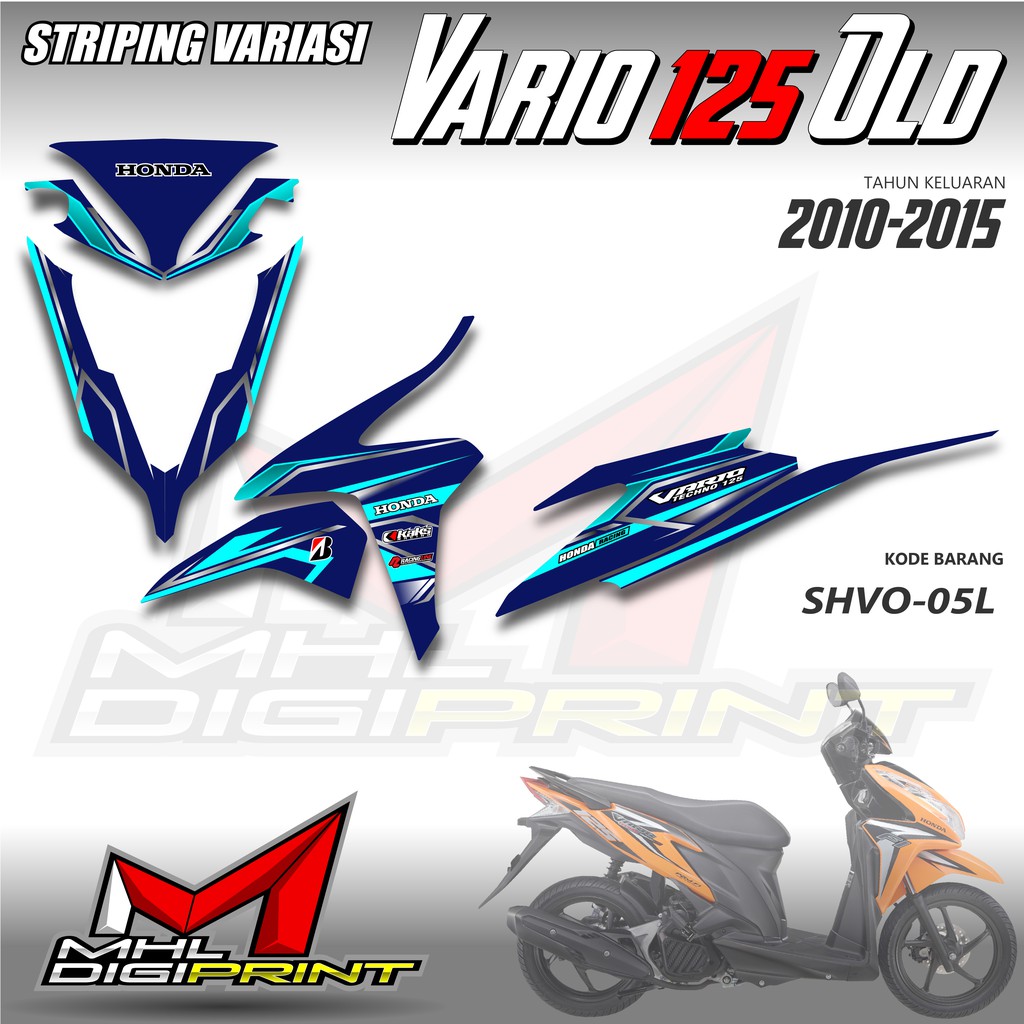 STIKER STRIPING VARIO 125 OLD - STIKER VARIO TECHNO 125 - SHVO 05