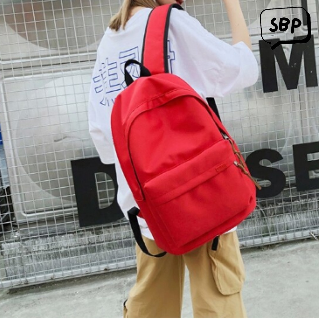 Tas Ransel - Backpack Polos Premium Multifungsi Stylish Pria/Wanita Model Terbaru 2022