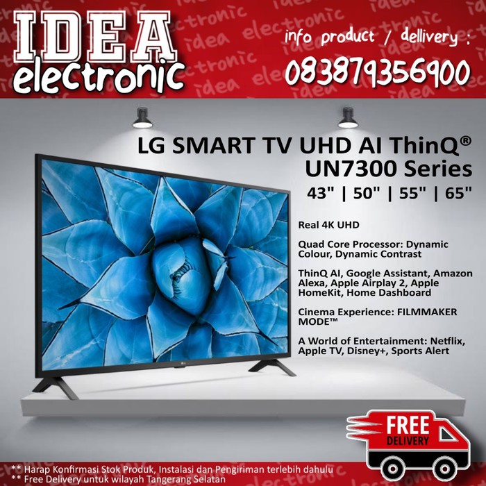 Lg Led Tv 50 50un7300 Smart Tv Uhd 50un7300ptc Shopee Indonesia