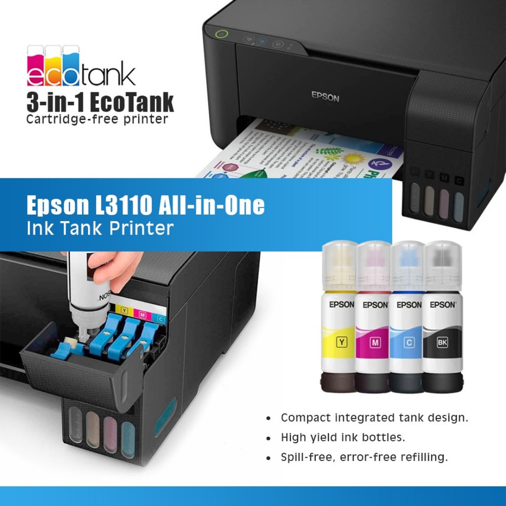 Printer Epson L3210, Infus All In One (Print Scan Copy) Pengganti Epson L3110 Printer Multifungsi Printer Murah Printer Scanner Printer Print F4 Garansi Resmi Epson Indonesia Printer Ecotank