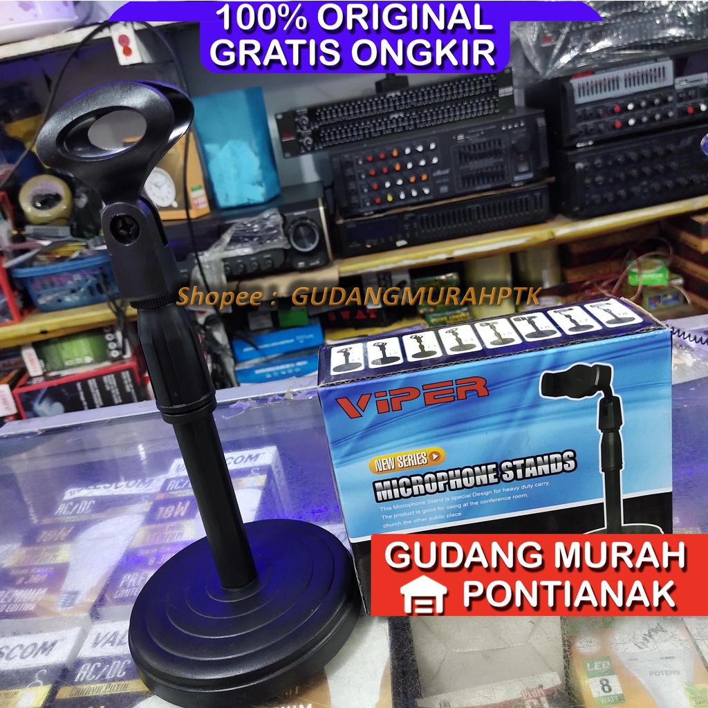 Stand mic Serbaguna bisa di tinggi rendah kan dudukan mic tiang mic meja