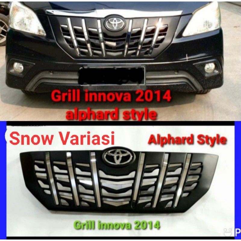 Grand Innova 2014 grill depan model Alphard style