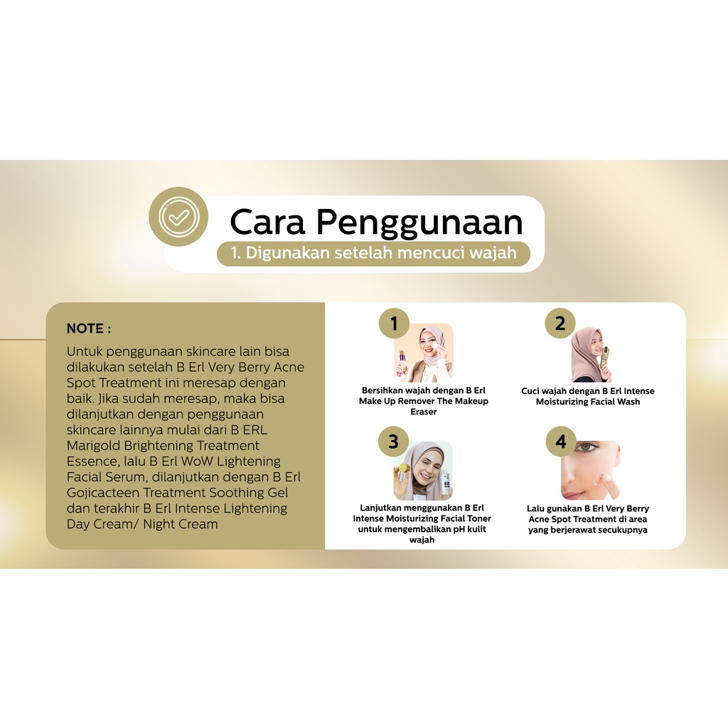 Penghilang Jerawat Acne Spot Very Bery B ERL Cosmetics | Berl | Berlcosmetics