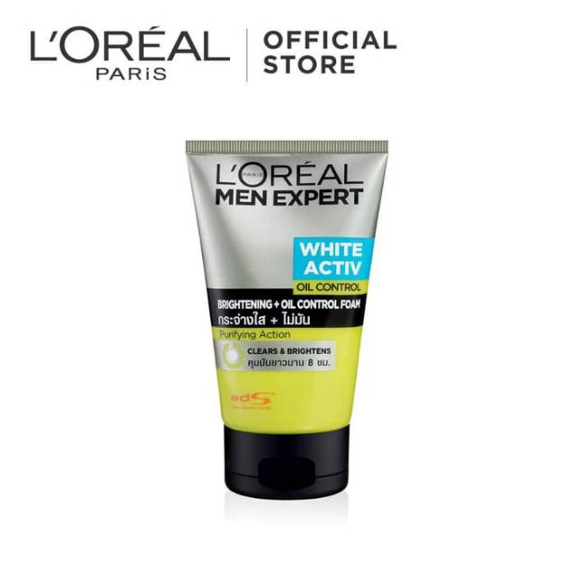 Loreal Paris Men Expert White Active Oil Cleansing Foam 100ml