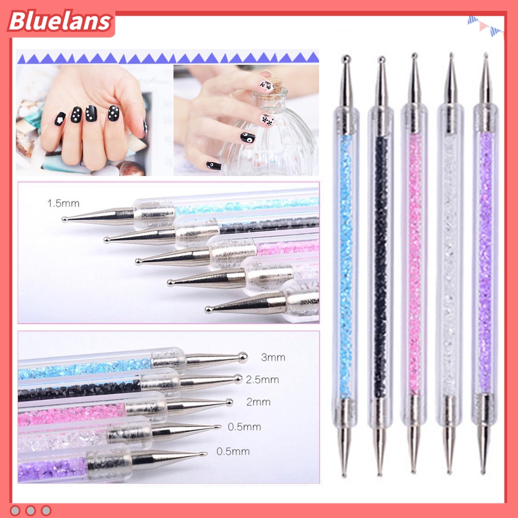 (In Stock) Kacamata Hitam Lensa Warna Warni ♡19pcs / Set Pen Dotting Gel UV Multifungsi Ultra Tipis Gagang Ergonomis Untuk Nail Art / Manicure
