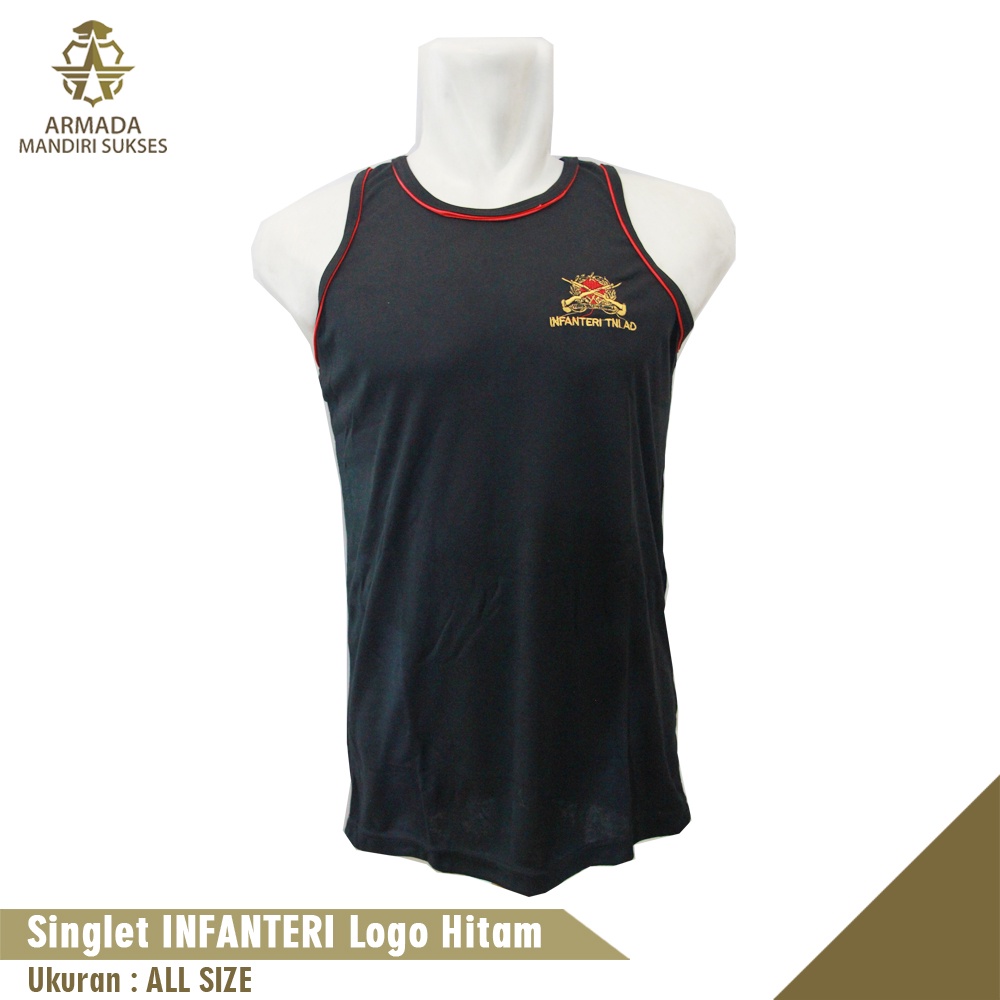 Kaos Singlet Infanteri Logo - Kaos Dalam Infanteri