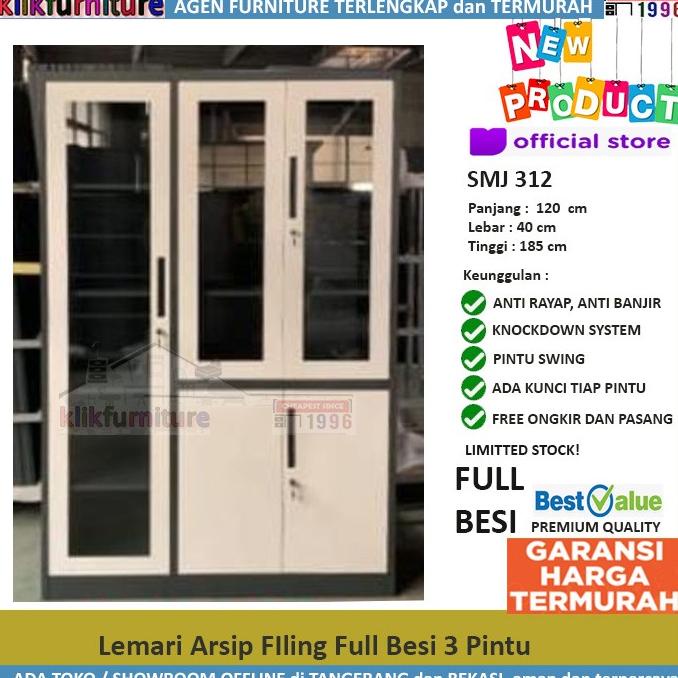 

[[COD]] Lemari Arsip Besi Filing Cabinet Besi 3 Pintu FC A8 BERKUALITAS Kode 1130