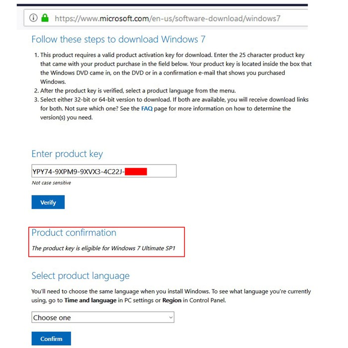 TERBARU- Win 7 Ult COA Retail Windows 7 Ultimate Product Key Win 7 Ult