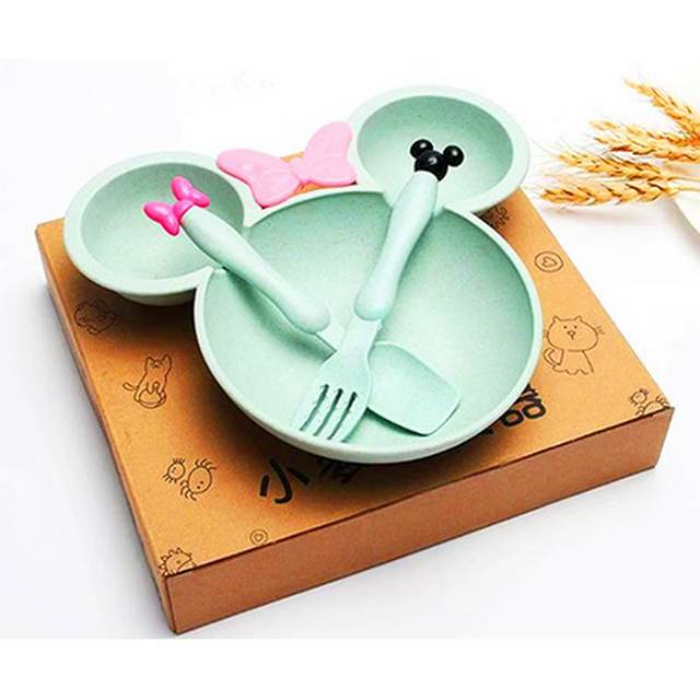 Piring makan bayi Mickey set