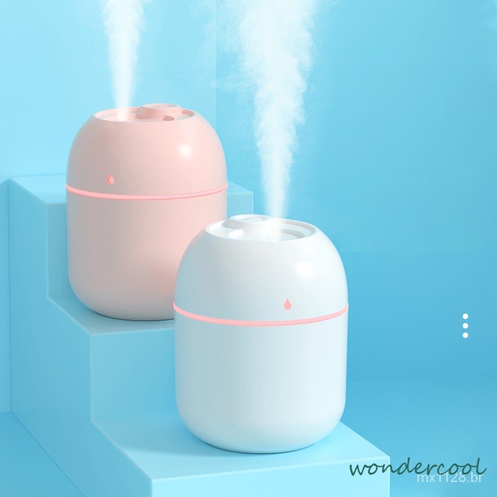 Ultrasonic Air Humidifier 7C Lampu Led Meja Meja Mini Portabel USB Alat Penyemprot Minyak Esensial Aroma Diffuser-Won