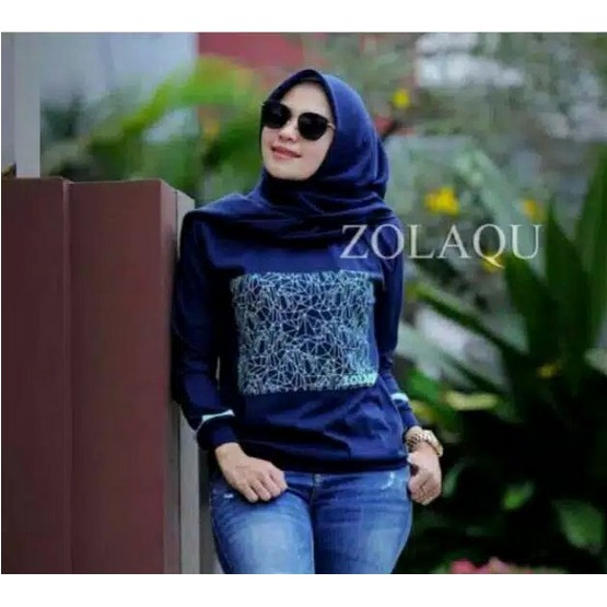 BISA COD✓ BLOUSE GRAVIT JUMBO / KAOS ATASAN ZOLAQU / ATASAN MUSLIM LENGAN PANJANG / ATASAN WANITA JU