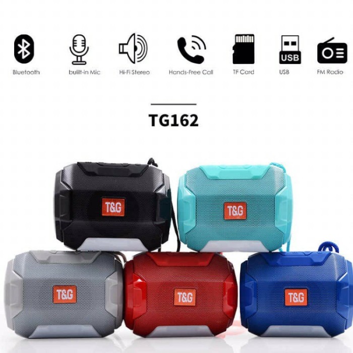 Speaker Portable Bluetooth TG-162 Mini Speaker Portable - Biru(Q6S2) Murah Speaker Jbl Speaker Bluet