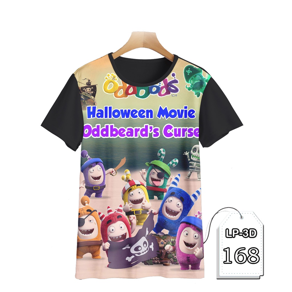 KAOS Oddbods Printing 3D Baju Anak Oddbods Kartun TV Animasi #LP3D-168