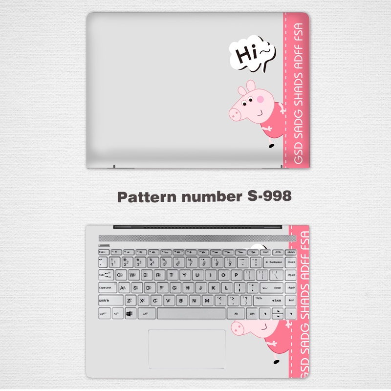 Stiker Laptop 2 Sisi Motif Kartun Bahan Vinyl Untuk Laptop 11 / 12 / 13 / 14 / 15 / 17 Inch Lenovo yoga 720 13 PRO 520