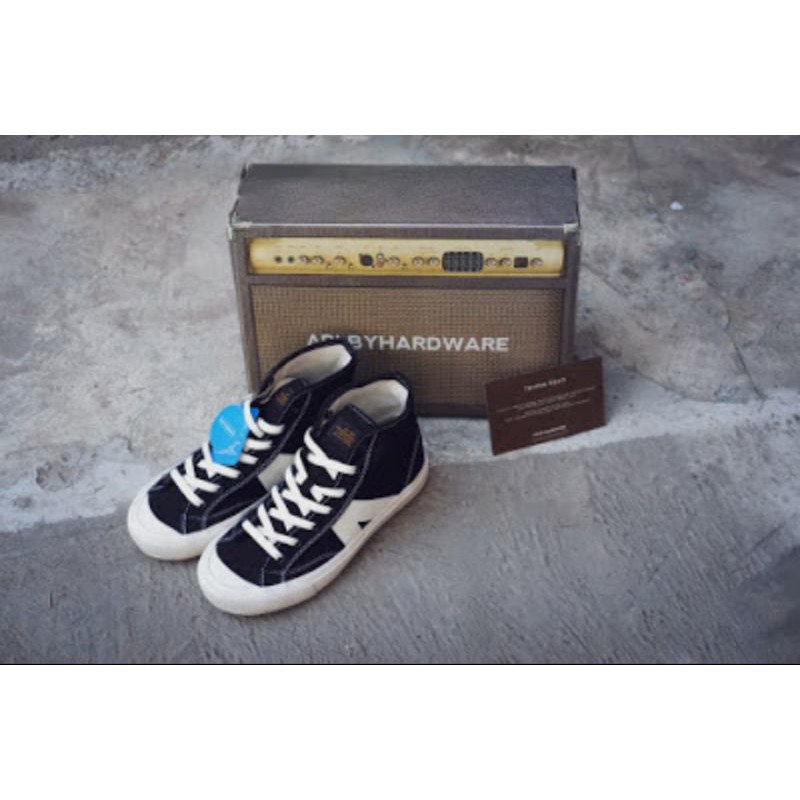 Sepatu Lokal/Sepatu ARL warrior/Sepatu unisex Hight black white