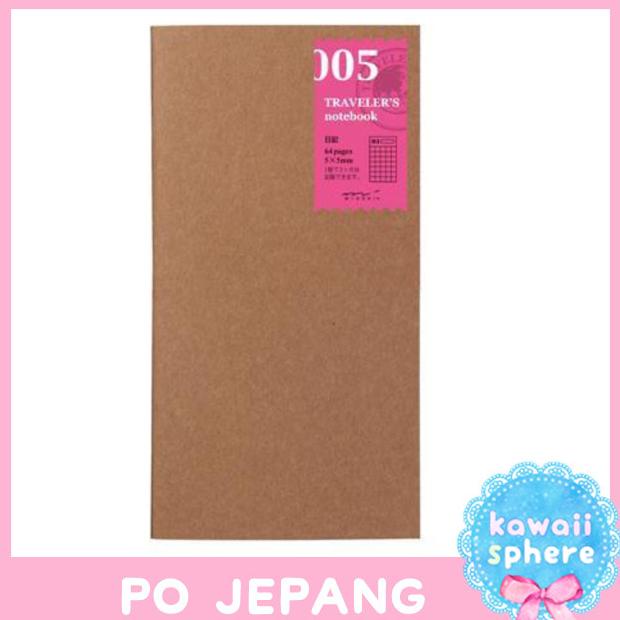 

Office & Stationery | Buku Tulis | Midori Travelers Notebook | Regular Size | Diary Refill | Po Jepang | Best Seller
