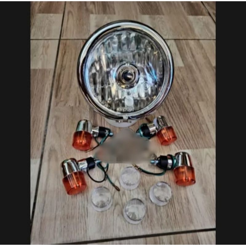 Lampu Depan Hd Crum Set Sen Bulat Palu 4 Buah Glpro Tiger Scorpio Megapro Cb Gl