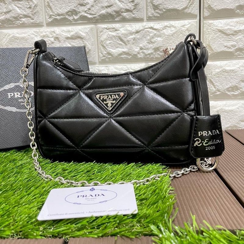 (BIG SALE)Tas selempang prada suprem hobo(no box)
