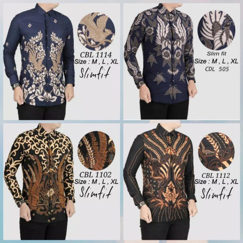 BATIK SLIMFIT PRIA BAHAN COTTON 40S PREMIUM CLASS