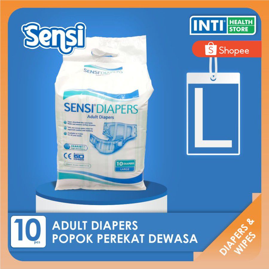 SENSI Adult Diapers | Popok Perekat Dewasa | L10