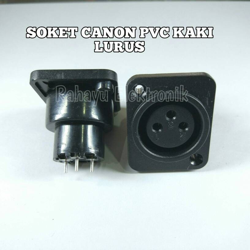 SOKET CANON PVC KAKI LURUS