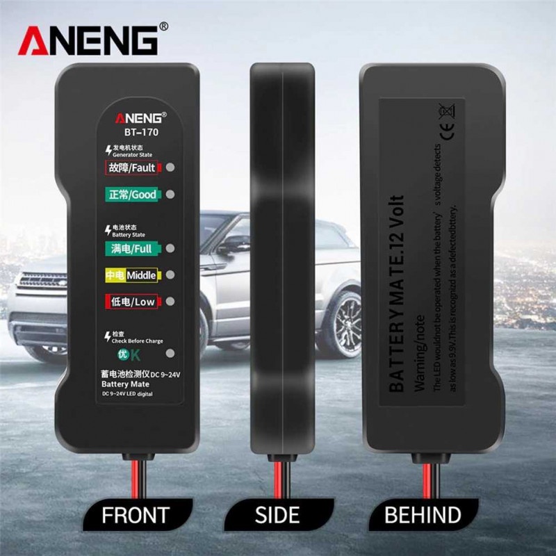 Tester Baterai Aki Accu Mobil Battery Detector Analyzer Fault