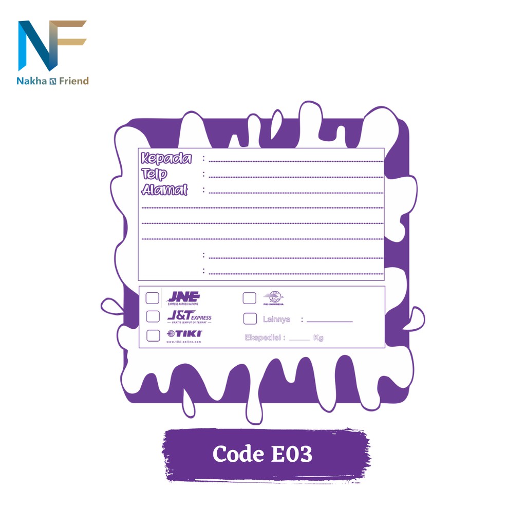 

Label Pengiriman Online Shop Kode A 100Lembar
