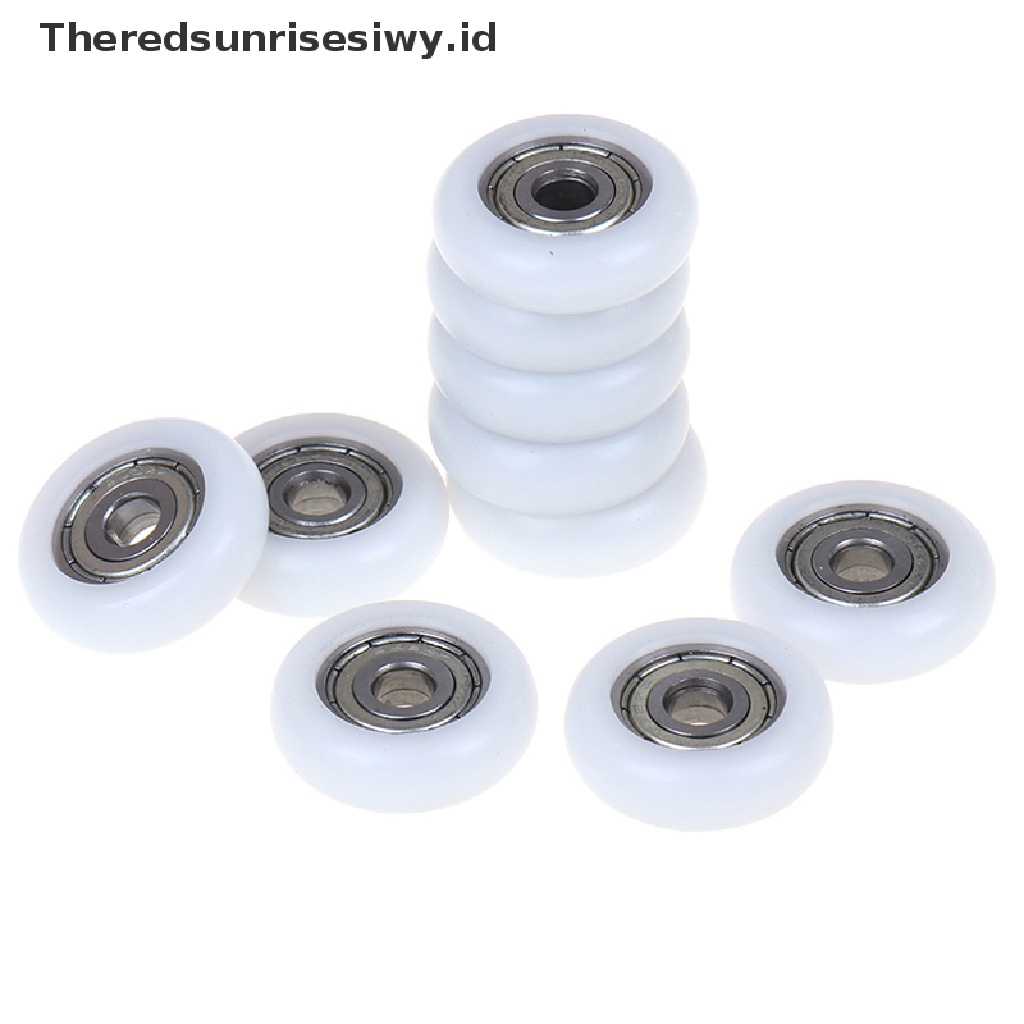 (Theredsunrisesiwy.Id) 2 / 5 / 10pcs Roda Roller Pintu Geser Pengganti Bahan Plastik