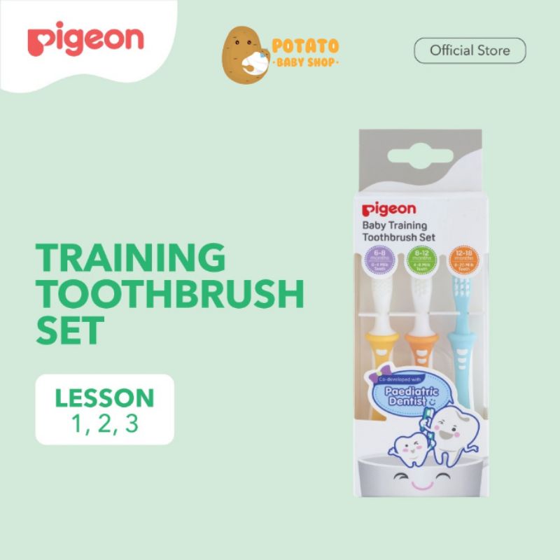 Pigeon - Training Toothbrush Set 3pcs