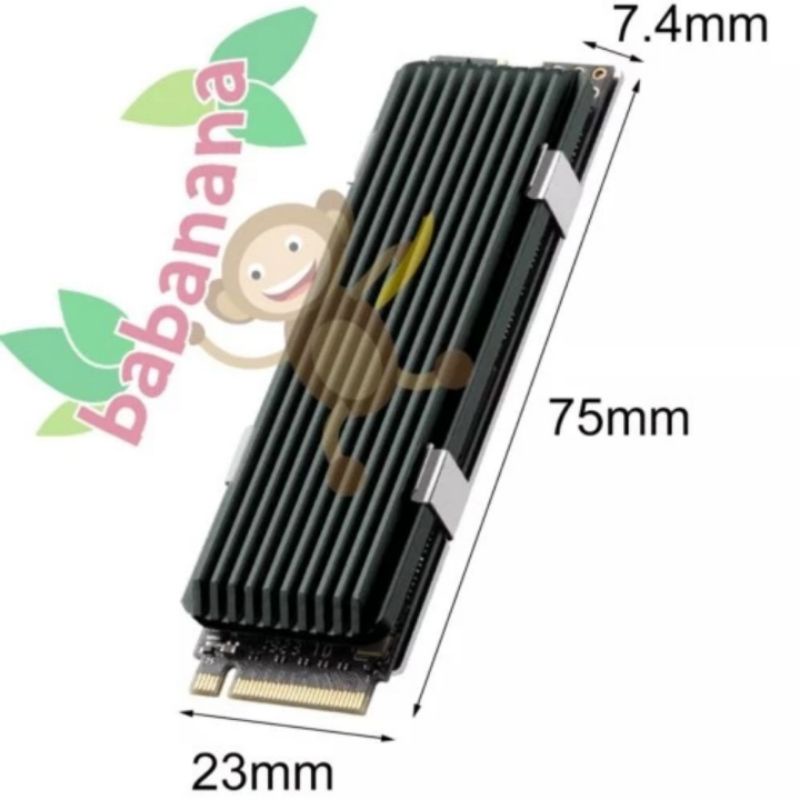 Heatsink ssd m.2 2280 cooler nvme cooling pad thermal peredam panas