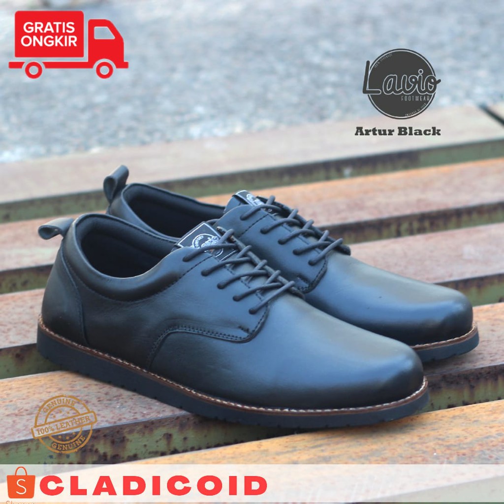 SEPATU CASUAL PRIA. SEPATU FORMAL BAHAN KULIT ASLI. LAVIO ARTUR ORIGINAL