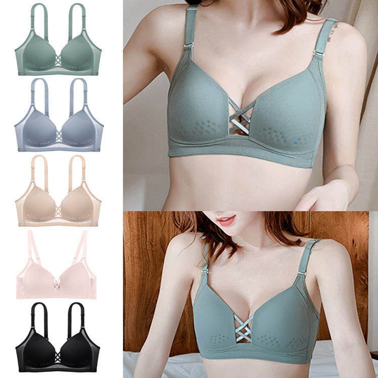 VS - Sexy Tanpa Kawat Renda Bralette Bra Gym Fitness Senam Zumba Yoga Olahraga Import B54