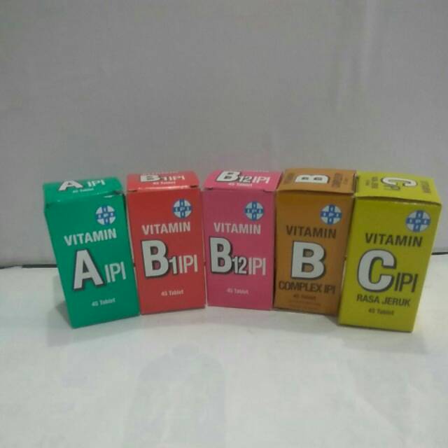 Vitamin IPI A B1 B12 B kompleks C