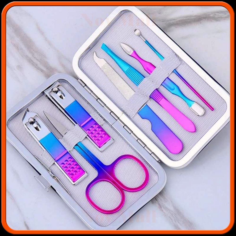 Nail Art Set Gunting Kuku Manicure Pedicure 15 PCS - 7023D