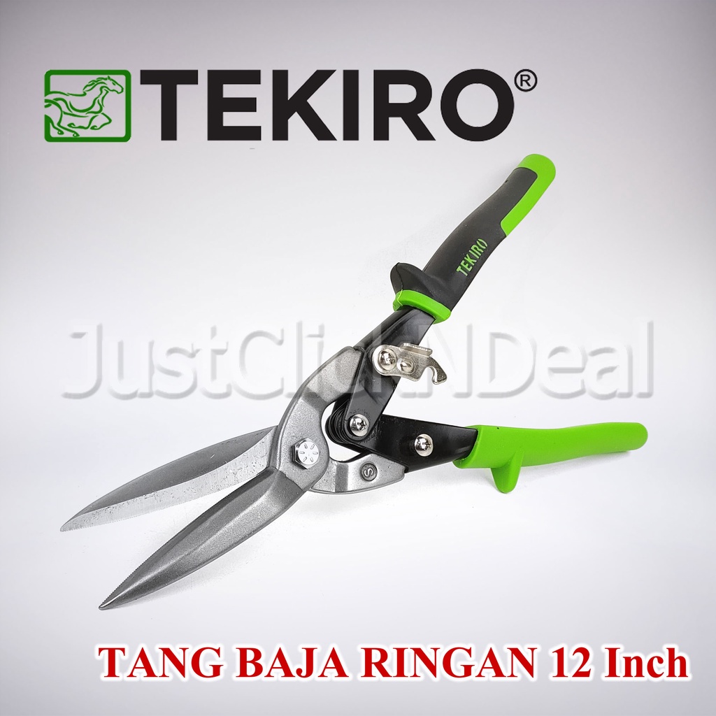 Tekiro Baja Ringan Lurus 12 Inch Tang Holo Seng Aviation Snips