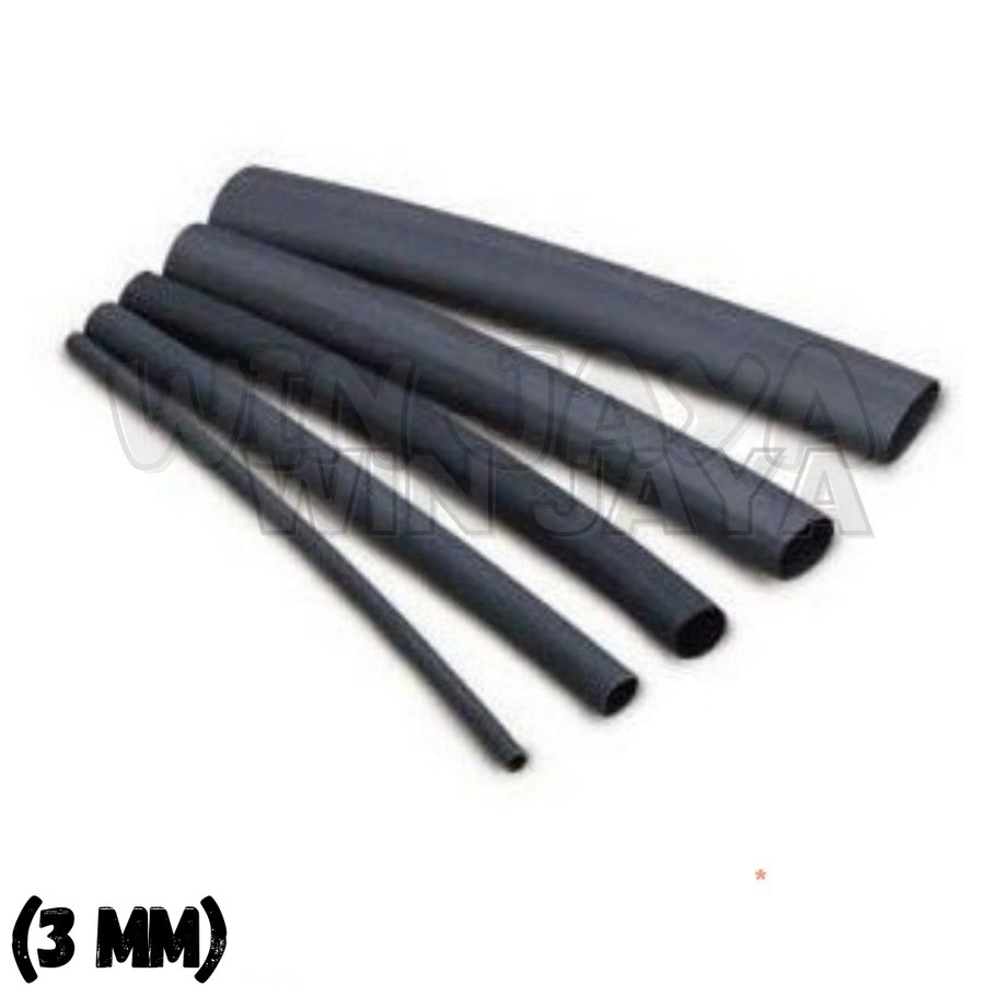 ISOLASI BAKAR PERMETER SELONGSONG KABEL 3mm HEAT SHRINK SELANG BAKAR