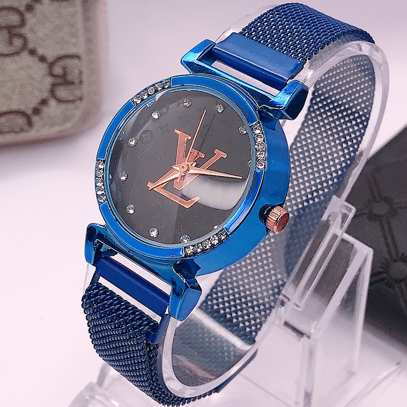 [✅COD] JAM TANGAN WANITA JAM MAGNET RANTAI JAM TANGAN ANALOG IMPORT