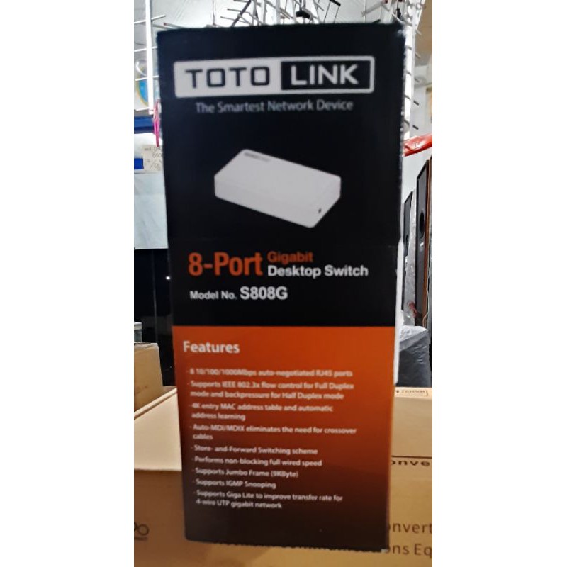 TOTOLINK S808G 8 PORT GIGABIT DESKTOP SWITCH