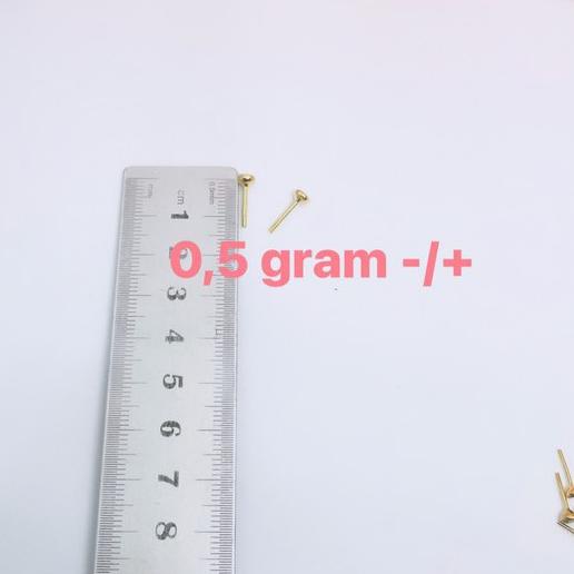 Terlaris.. Anting Tusuk / Giwang Emas Asli kadar 300 & 700 (free karet)