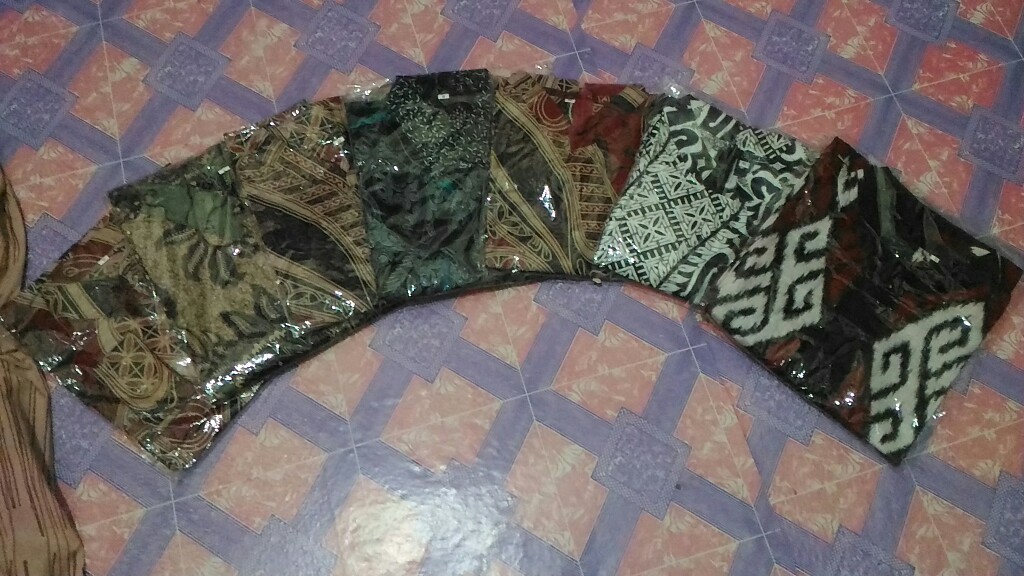 M-l-xl-xxl Batik Tunik Wanita Asj Sa Hrb026 Kenongo Pekalongan Sogan Tulis