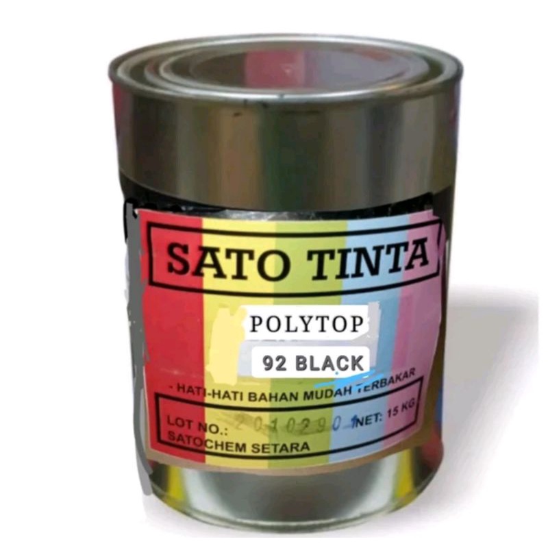

Plastik Sato Tinta POLYTOP 92 Black 61White