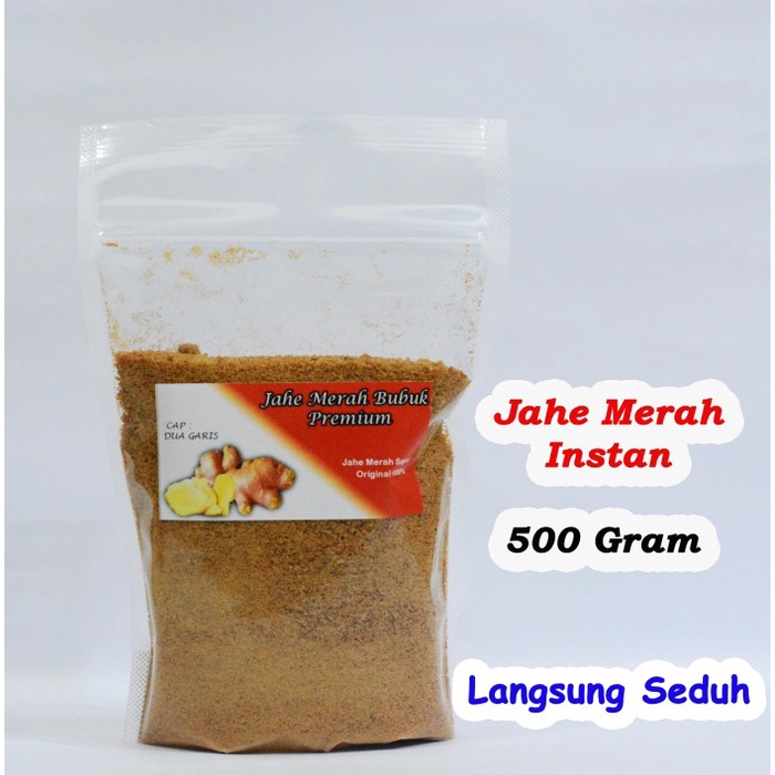 

tradisional-minuman- jahe merah bubuk 500gram / jahe merah bubuk instant / bubuk jahe merah