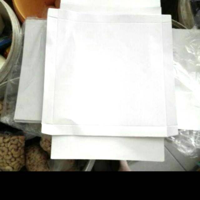 Dus kue bolu 25x25 putih non laminasi 10pcs