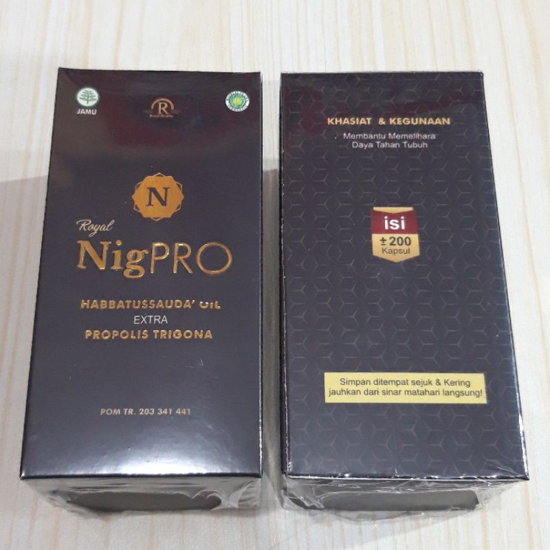 Royal NigPRO Isi 200 - Habbatussauda Extra Propolis Trigona - NigPRO Habbatussauda