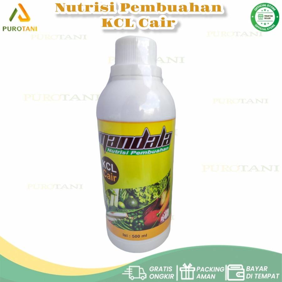 Pupuk KCL cair Plus nutrisi pembuahan Mandala 500 ml