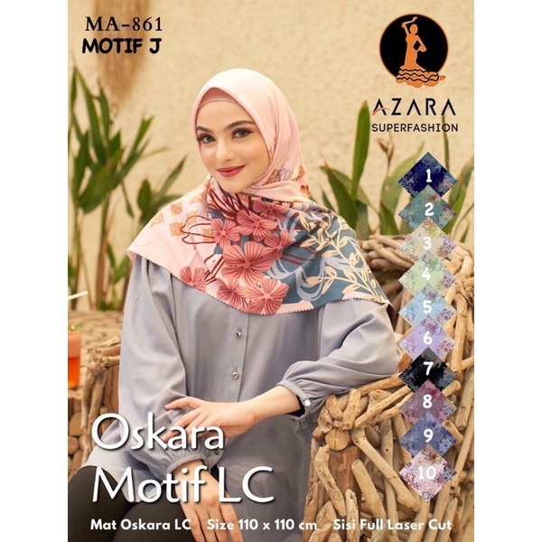 [PART 2] HIJAB SEGIEMPAT OSKARA LC MOTIF