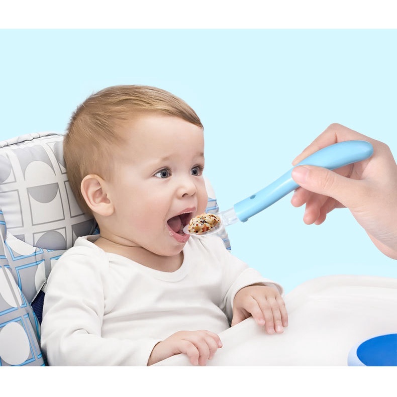 Sendok makan bayi/Sendok silikon bayi/Sendok Makan Bayi Silikon/Sendok makan bayi silicone (B64)