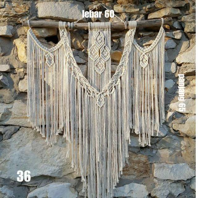 Hiasan dinding macrame wall hanging design jumbo